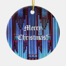 Pipe organ Christmas ornament