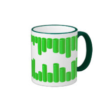 Pipe pattern coffee mugs