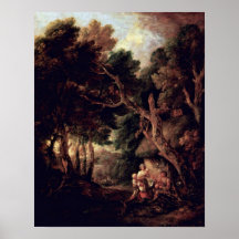 Pipe Smoking Bauer by Thomas Gainsborough Posters