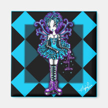 Piper Dragonfly TuTu Fairy Keychain Fridge Magnet
