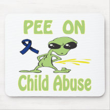 Pipi sur le mauvais traitement à enfant Mousepad Tapis De Souris