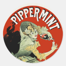 Pippermint Round Sticker