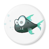 Piranha Refrigerator Magnet