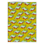 Piranha Wallpaper Greeting Card