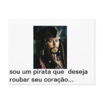 piratas do caribe cartões postais