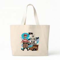 Pirate 1st Birthday T-shirts and Gifts Tote Bag