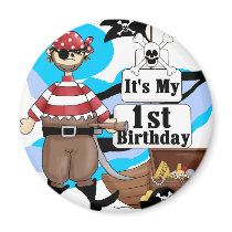 Pirate 1st Birthday T-shirts and Gifts Refrigerator Magnet