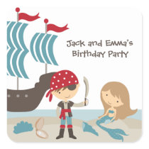 Pirate and Mermaid Stickers