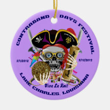 Pirate Auto Dual Logo Bicentennial  Pls View Notes Ornaments