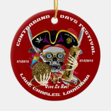 Pirate Auto Dual Logo Bicentennial  Pls View Notes Ornaments