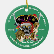 Pirate Auto Dual Logo Bicentennial  Pls View Notes Christmas Ornaments