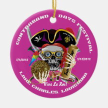 Pirate Auto Dual Logo Bicentennial  Pls View Notes Ornament