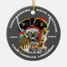 Pirate Auto Dual Logo Bicentennial  Pls View Notes Ornament