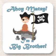 Pirate Big Brother Beverage Coaster