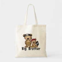 Pirate Big Brother Tote Bags