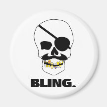 Pirate Bling Magnets