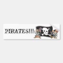 Pirate Blokes Bumper Stickers