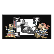 Pirate Blokes Photo Card Template