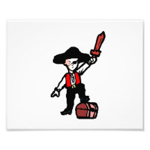 pirate boy rough graphic photo print