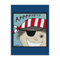 Pirate Boy Rrrrrr Postcard