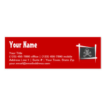 Pirate Brush Flag Business Card Templates