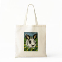 Pirate bunny in a dandelion sea bag