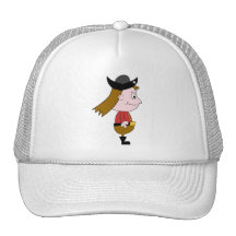 Pirate Cartoon Character. Trucker Hats