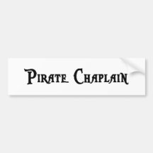 Pirate Chaplain Bumper Sticker