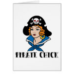 Pirate Chick Tattoo Card