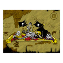 "PIRATE CONTEST" POSTCARD