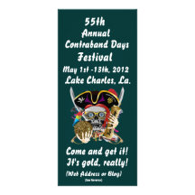 Pirate Contraband Days Louisiana 30 Colours Rack Card
