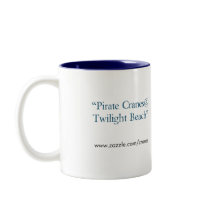 Pirate Cranes_Twilight Beach Coffee Mug