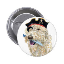 Pirate Cream Labradoodle Buttons