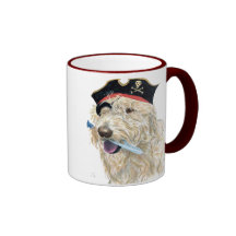 Pirate Cream Labradoodle Coffee Mugs