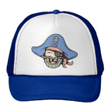 Pirate!  Customizable! Mesh Hat