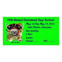 Pirate Days Lake Charles, Louisiana. 30 Colours Custom Photo Card