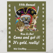 Pirate Days Lake Charles, Louisiana. 50 Colours Full Color Flyer