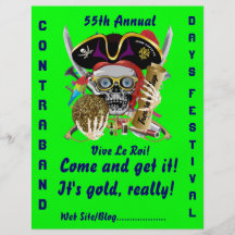 Pirate Days Lake Charles, Louisiana. 50 Colours Custom Flyer