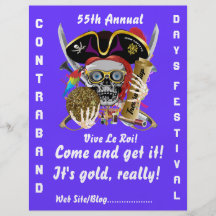 Pirate Days Lake Charles, Louisiana. 50 Colours Flyer