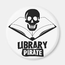 Pirate de bibliothèque magnets