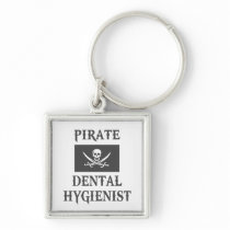 Pirate Dental Hygienist Keychains