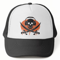Pirate DJ Trucker Hat