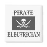Pirate Electrician Refrigerator Magnets