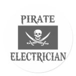 Pirate Electrician stickers