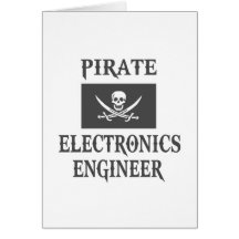 Pirate Electronics Engineer Greeting Card