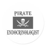 Pirate Endocrinologist stickers