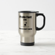 Pirate Fact #35 Pirates can't swim Coffee Mugs