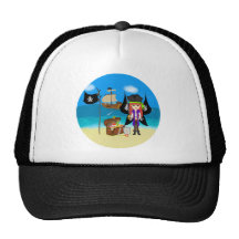 Pirate Faery with Ship and Treasure Hat
