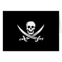Pirate Flag Greeting Cards