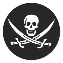 Pirate Flag of Calico Jack Stickers